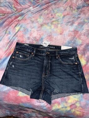American Eagle Outfitters Dark Blue Denim Jean Perfect Shortie
